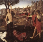 Hans Memling - Bilder Gemälde - The Martyrdom of St. Sebastian