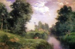 Thomas  Moran - paintings - A Long Island River