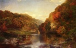 Thomas  Moran - paintings - Autumn on the Wissahickon