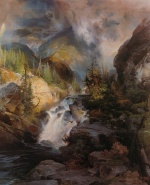 Thomas  Moran - paintings - Children of the Mountain