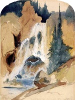 Thomas  Moran - paintings - Crystal Falls