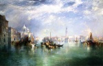 Thomas Moran - Bilder Gemälde - Entrance to the Grand Canal Venice