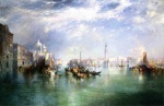 Thomas  Moran - Peintures - Entrée du Grand Canal de Venise