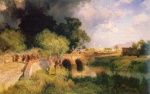 Thomas Moran  - Bilder Gemälde - Gathering Storm near Maravatio Mexico