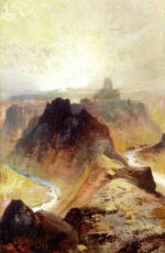 Thomas  Moran  - Peintures - Grand Canyon en Utah