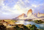 Thomas  Moran  - paintings - Green River Wyoming