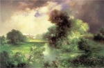 Thomas Moran  - Bilder Gemälde - June East Hampton