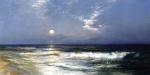 Thomas Moran  - Bilder Gemälde - Moonlit Seascape