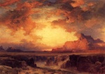 Thomas Moran  - Bilder Gemälde - Near Fort Wingate New Mexico