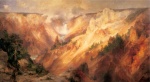 Thomas  Moran  - Peintures - Le Grand Canyon de Yellowstone