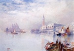 Thomas  Moran  - Peintures - Scène vénitienne