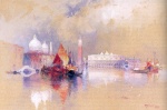 Thomas Moran  - Bilder Gemälde - Blick auf Venedig (View of Venice)