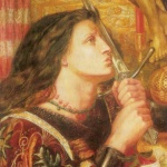 Dante Gabriel Rossetti - Bilder Gemälde - Joan of Arc