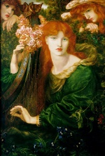 Dante Gabriel Rossetti - Peintures - La Ghirlandata