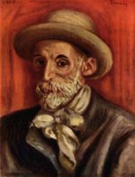 Pierre Auguste Renoir  - Bilder Gemälde - Selbstportrait