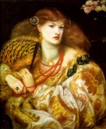 Dante Gabriel Rossetti  - Peintures - Mona Vanna