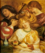 Dante Gabriel Rossetti  - Peintures - Morning Music