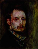 Pierre Auguste Renoir  - Bilder Gemälde - Selbstportrait