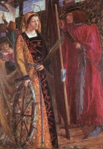 Dante Gabriel Rossetti  - Bilder Gemälde - Saint Catherine