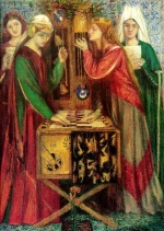 Dante Gabriel Rossetti  - Bilder Gemälde - The Blue Closet