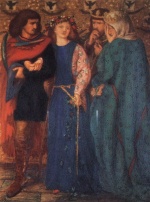 Dante Gabriel Rossetti  - Bilder Gemälde - The First Madness of Ophelia
