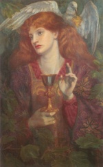 Dante Gabriel Rossetti  - Peintures - Le Saint-Graal