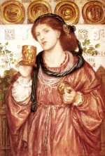 Dante Gabriel Rossetti  - Peintures - La Coupe d´amour