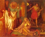 Dante Gabriel Rossetti  - Peintures - Le retour de Tibulle à Delia