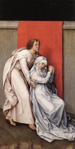 Rogier van der Weyden - Peintures - Diptyque de la Crucifixion (panneau de gauche)