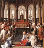 Rogier van der Weyden - Bilder Gemälde - Exhumation of St. Hubertus