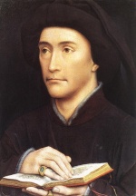 Rogier van der Weyden - Bilder Gemälde - Man holding Book