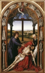 Rogier van der Weyden - Bilder Gemälde - Minaflores Altarpiece (Central Panel)