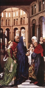 Rogier van der Weyden  - Bilder Gemälde - Presentation of Christ 