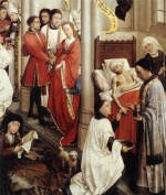 Rogier van der Weyden  - Bilder Gemälde - Seven Sacraments (Right Wing)