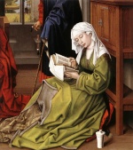 Rogier Van der Weyden  - Peintures - Madeleine lisant