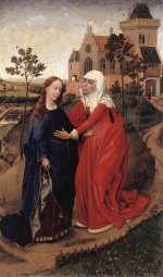 Rogier Van der Weyden  - Peintures - Visitation