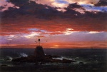 Frederic Edwin Church - Peintures - Fanal de l´île de Mount Desert 