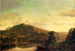 Frederic Edwin Church - Bilder Gemälde - Figures in a New England Landscape