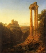 Fréderic Edwin Church  - Peintures - Lever de soleil en Syrie