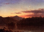 Fréderic Edwin Church  - Peintures - L´étoile du soir