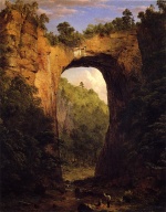 Frederic Edwin Church  - Bilder Gemälde - The Natural Bridge Virginia