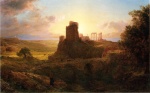 Fréderic Edwin Church  - Peintures - Les ruines de Sounion, Grèce