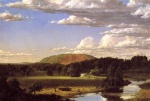 Fréderic Edwin Church  - Peintures - West Rock New Haven