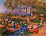 Pierre Auguste Renoir  - Bilder Gemälde - Wäscherinnen
