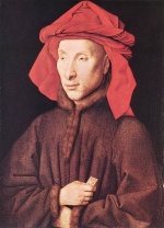 Jan van Eyck - Bilder Gemälde - Portrait of Giovanni Arnolfini
