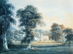 Thomas Girtin - Bilder Gemälde - Chalfont House (Buckinghamshire with a Sheepherdes)