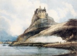 Thomas Girtin - Bilder Gemälde - Lindisfarne Castle (Holy Island)