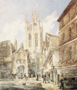 Thomas Girtin  - Bilder Gemälde - St. Nicholas Church (Newcastle)