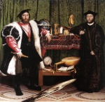 Hans Holbein  - Bilder Gemälde - The Ambassadors