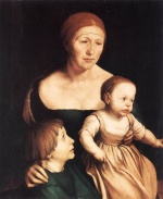 Hans Holbein  - Bilder Gemälde - The Artists Famiily